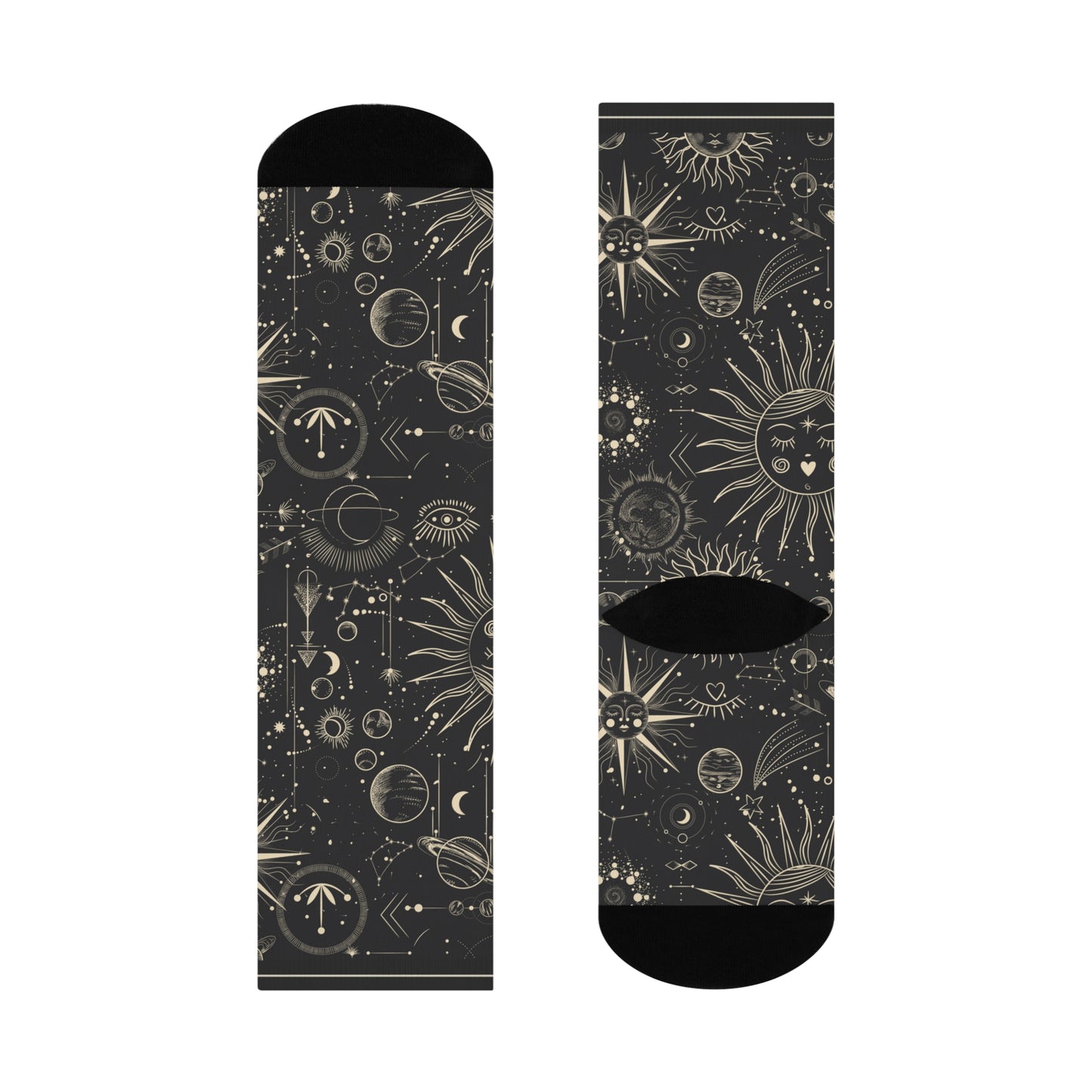 Celestial Socks Astrology Unisex Adult Stretchy Mid Calf Original