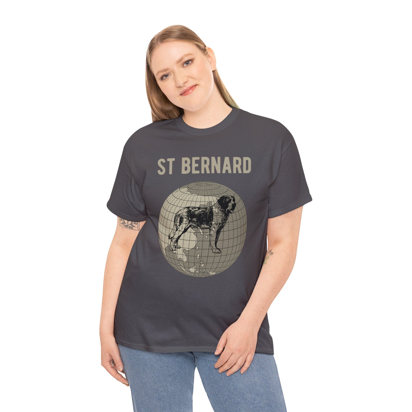 St Bernard T-Shirt, Old-World Map Tee