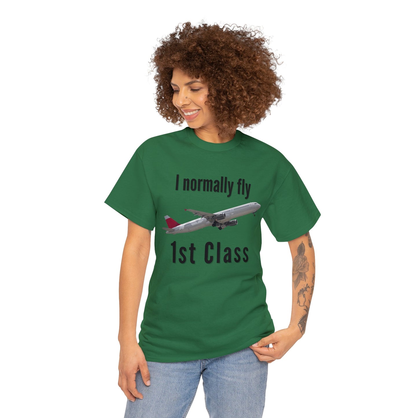 I normally Fly 1st Class T-Shirt, Funny Travel Tee