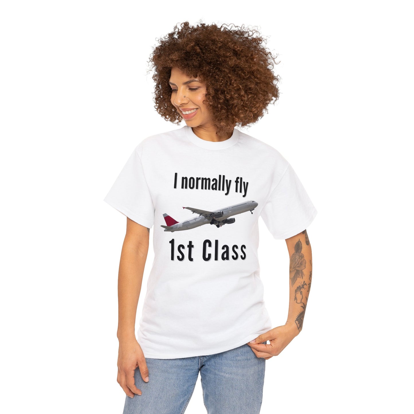 I normally Fly 1st Class T-Shirt, Funny Travel Tee
