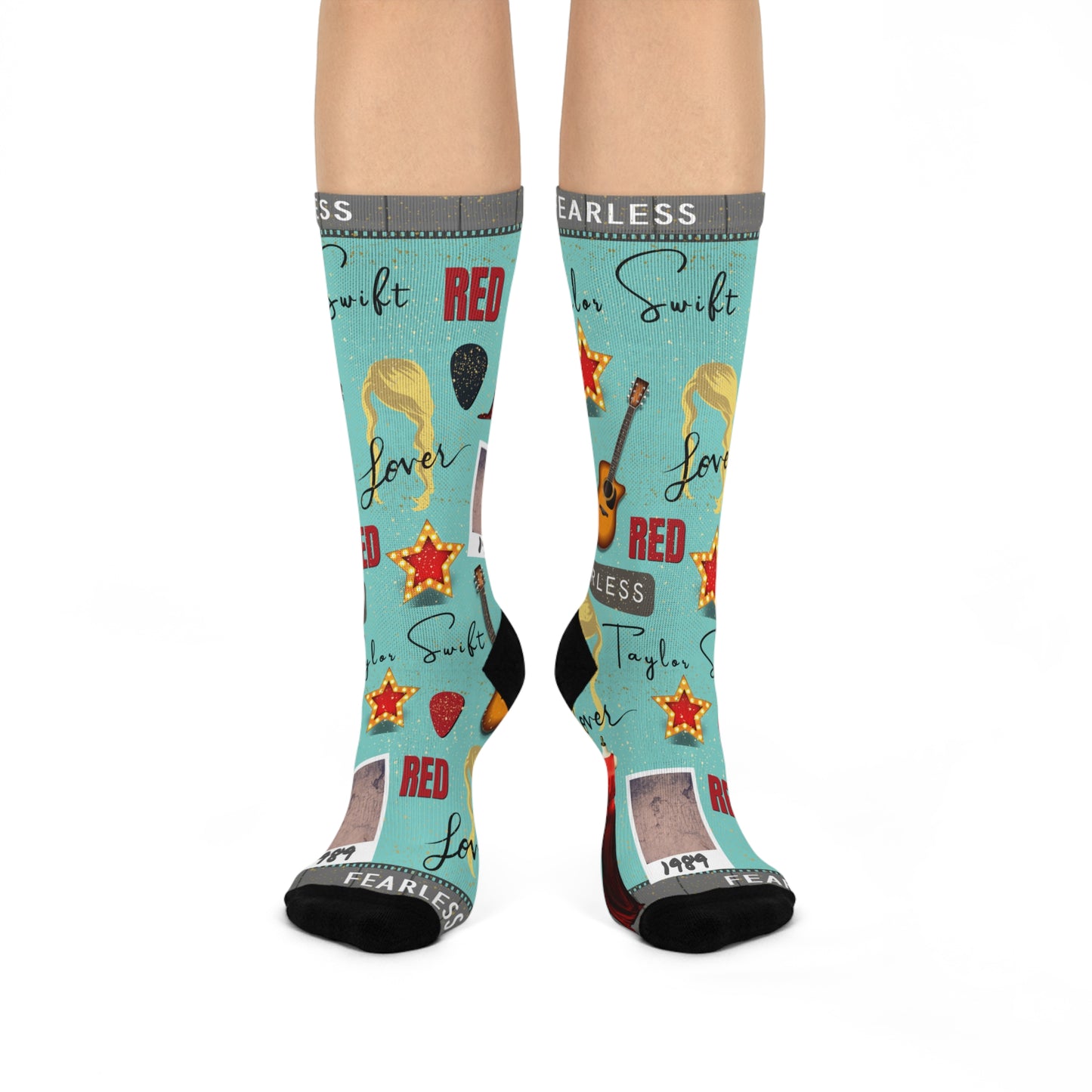 Swift Socks Fearless Pop Star Unisex Adult Stretchy Mid Calf Original