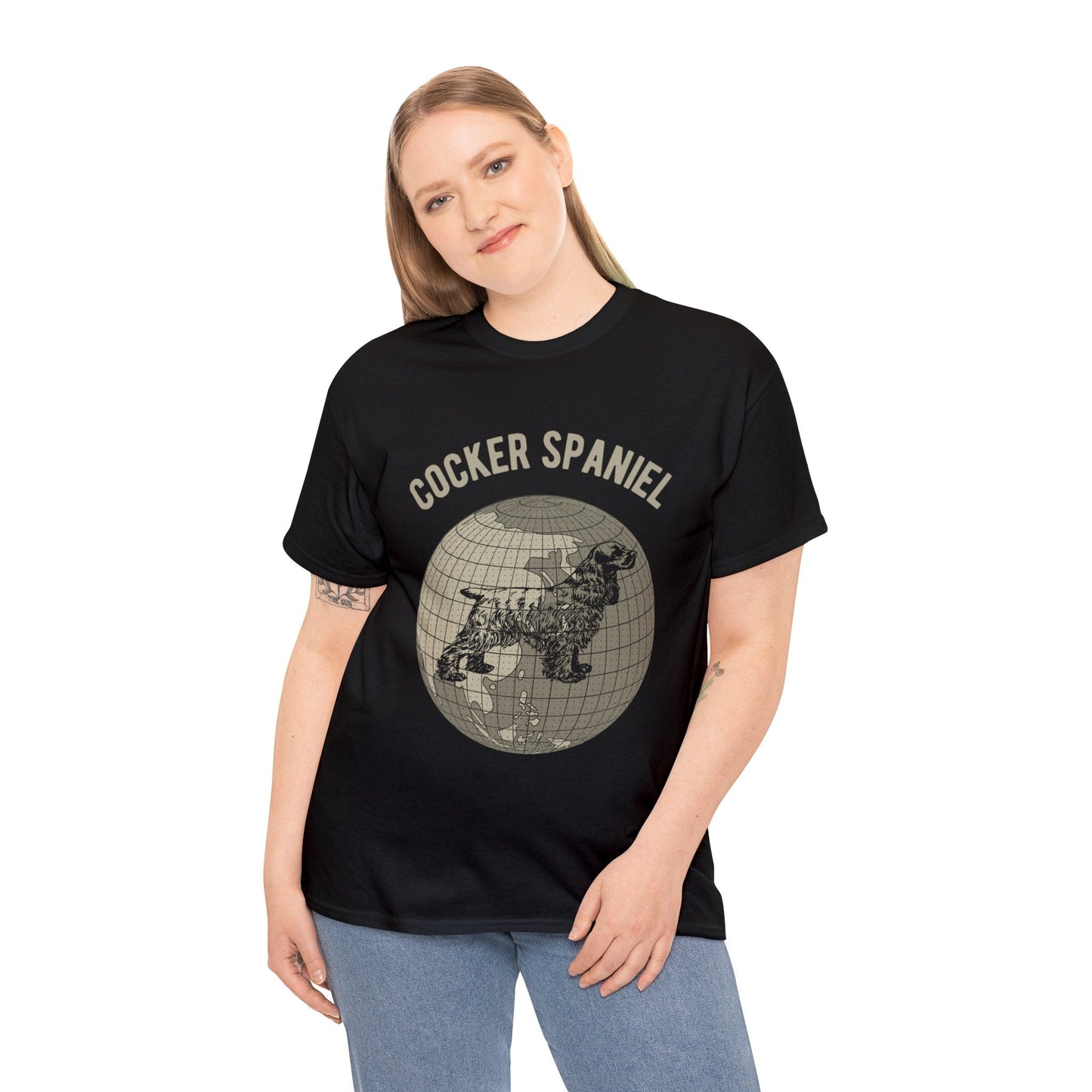 Cocker Spaniel T-Shirt, Old-World Map Tee Atlas Wanderlust