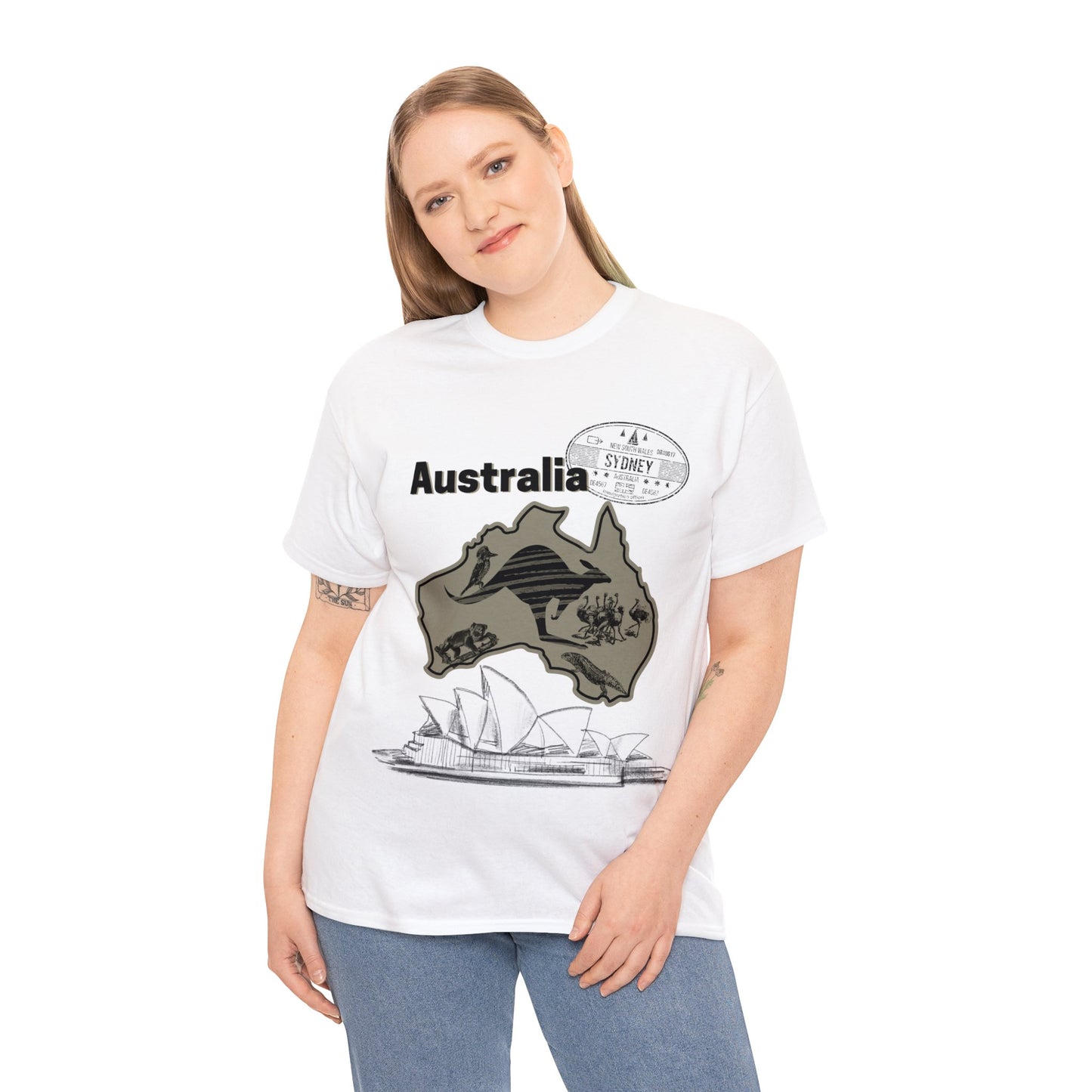 Australia Down Under T-Shirt, Kangaroo Tee