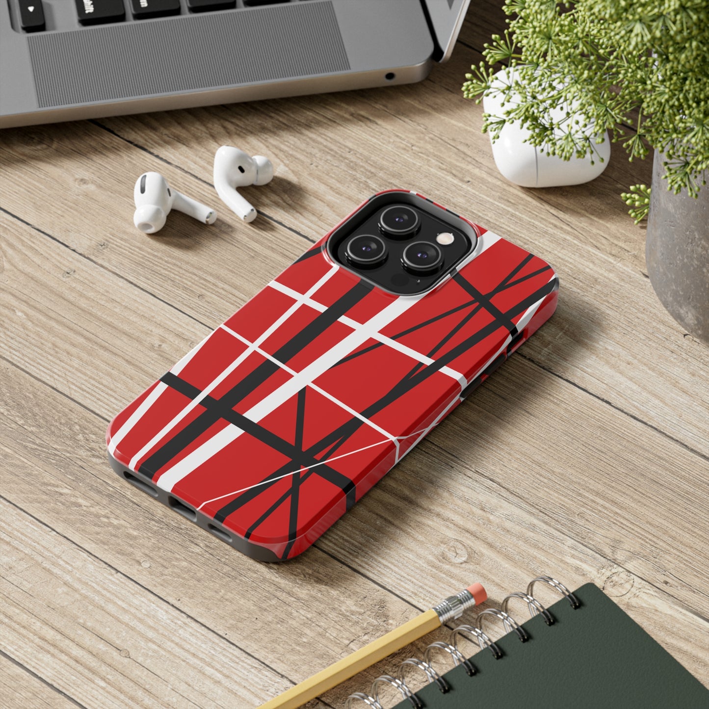 Van Stripes iPhone Case, Running with the Devil