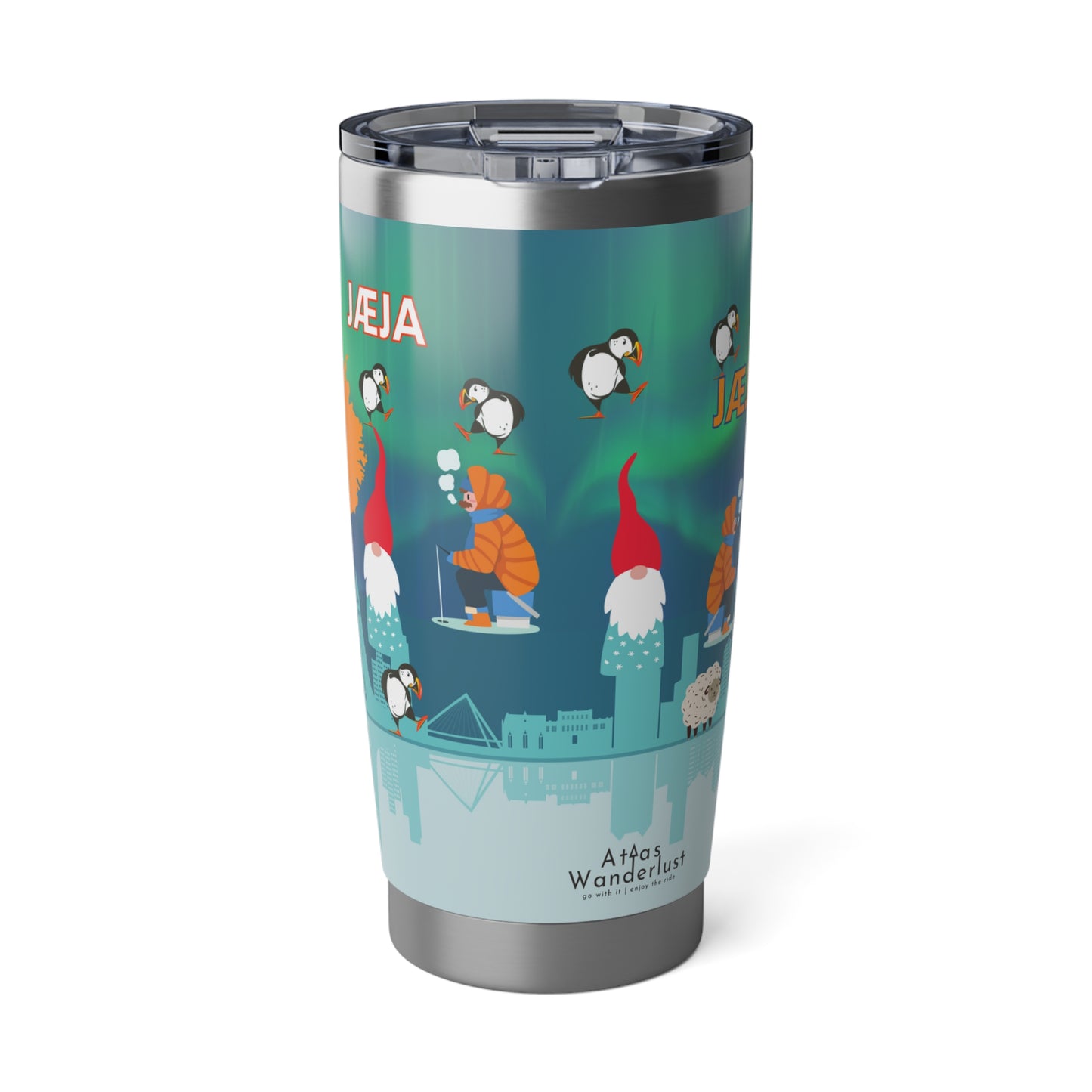 Iceland Tumbler 20 oz Stainless Steel Travel Souvenir