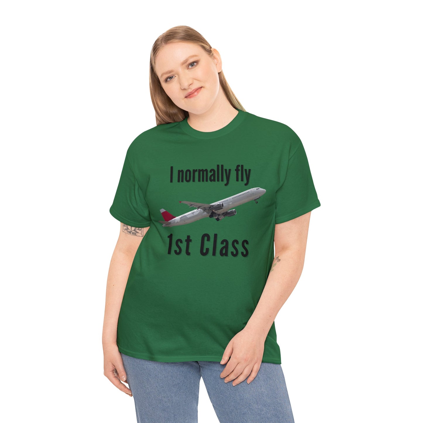 I normally Fly 1st Class T-Shirt, Funny Travel Tee