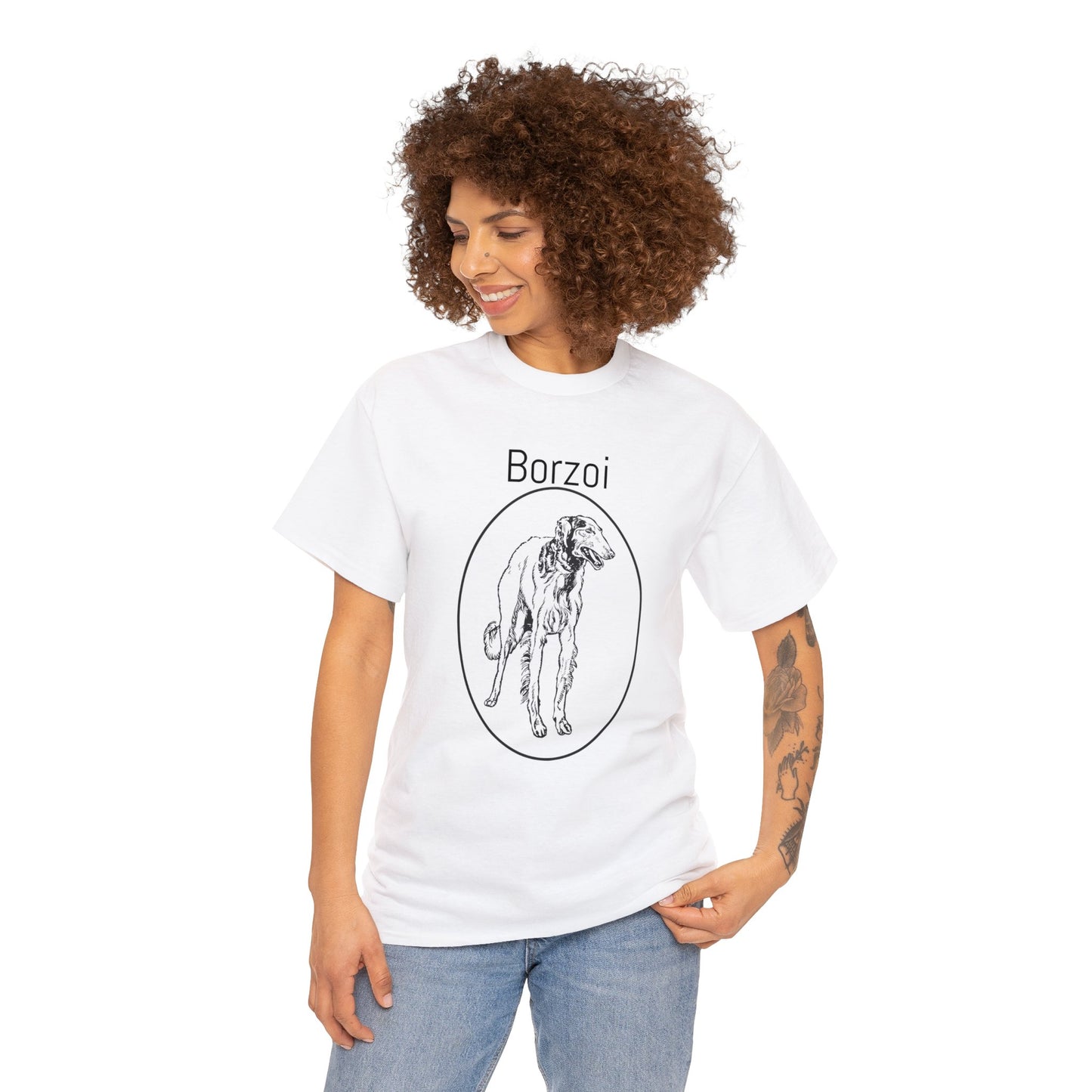 Borzoi T-Shirt, European Hound Tee