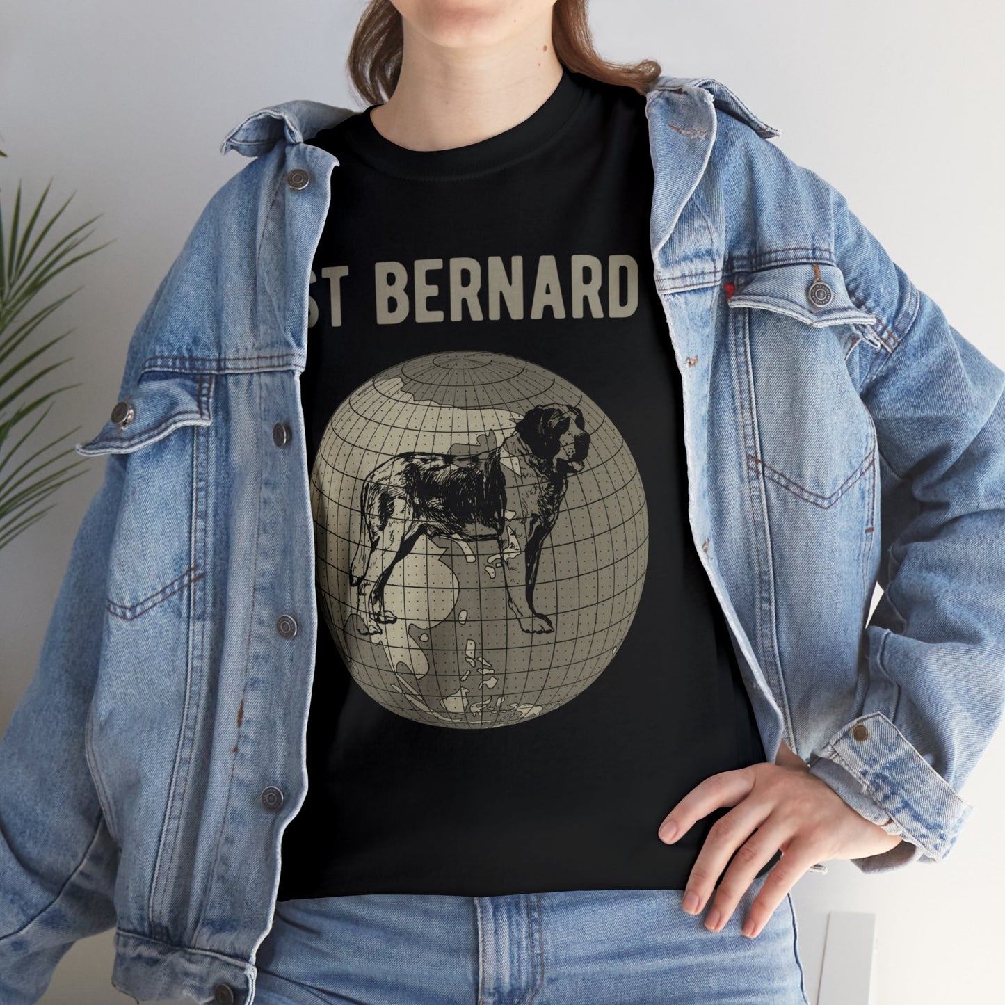 St Bernard T-Shirt, Old-World Map Tee