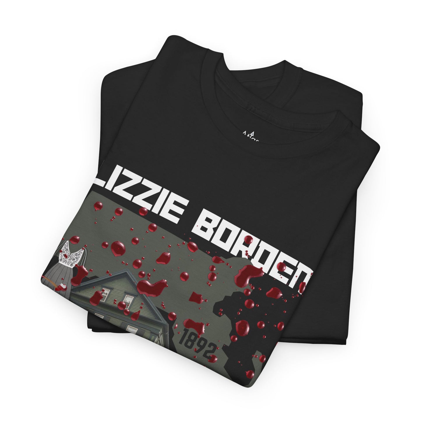 Lizzy Borden Unisex Heavy Cotton T-Shirt Borden House Axe Design