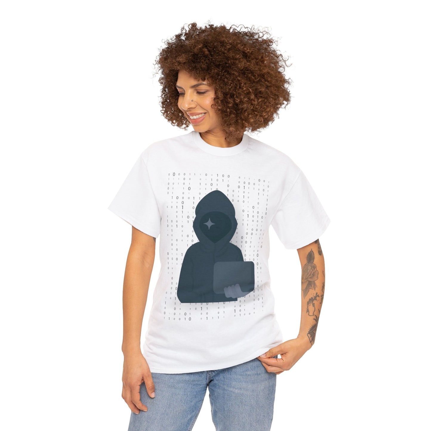 Hacker Tee! Unisex, Binary Numbers, Cyber Security Tee