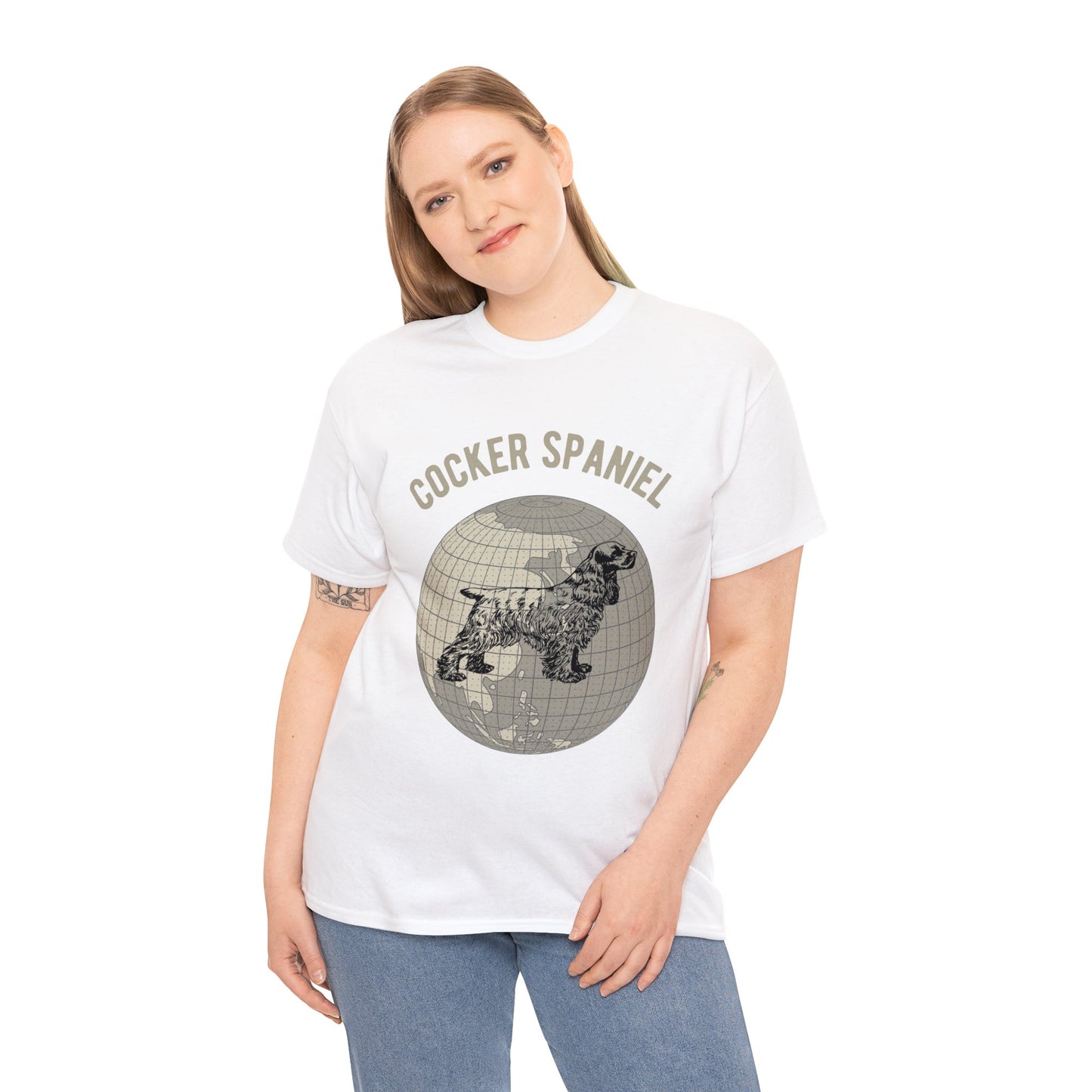 Cocker Spaniel T-Shirt, Old-World Map Tee