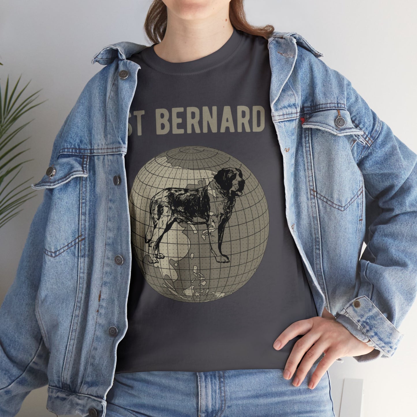 St Bernard T-Shirt, Old-World Map Tee