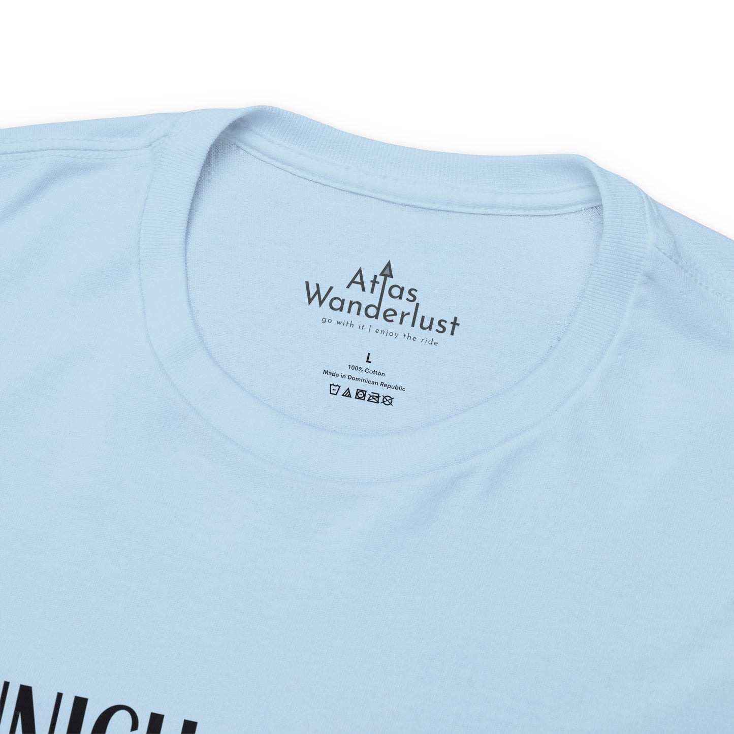 Munich Germany Coordinates T-Shirt, Modern Travel Tee