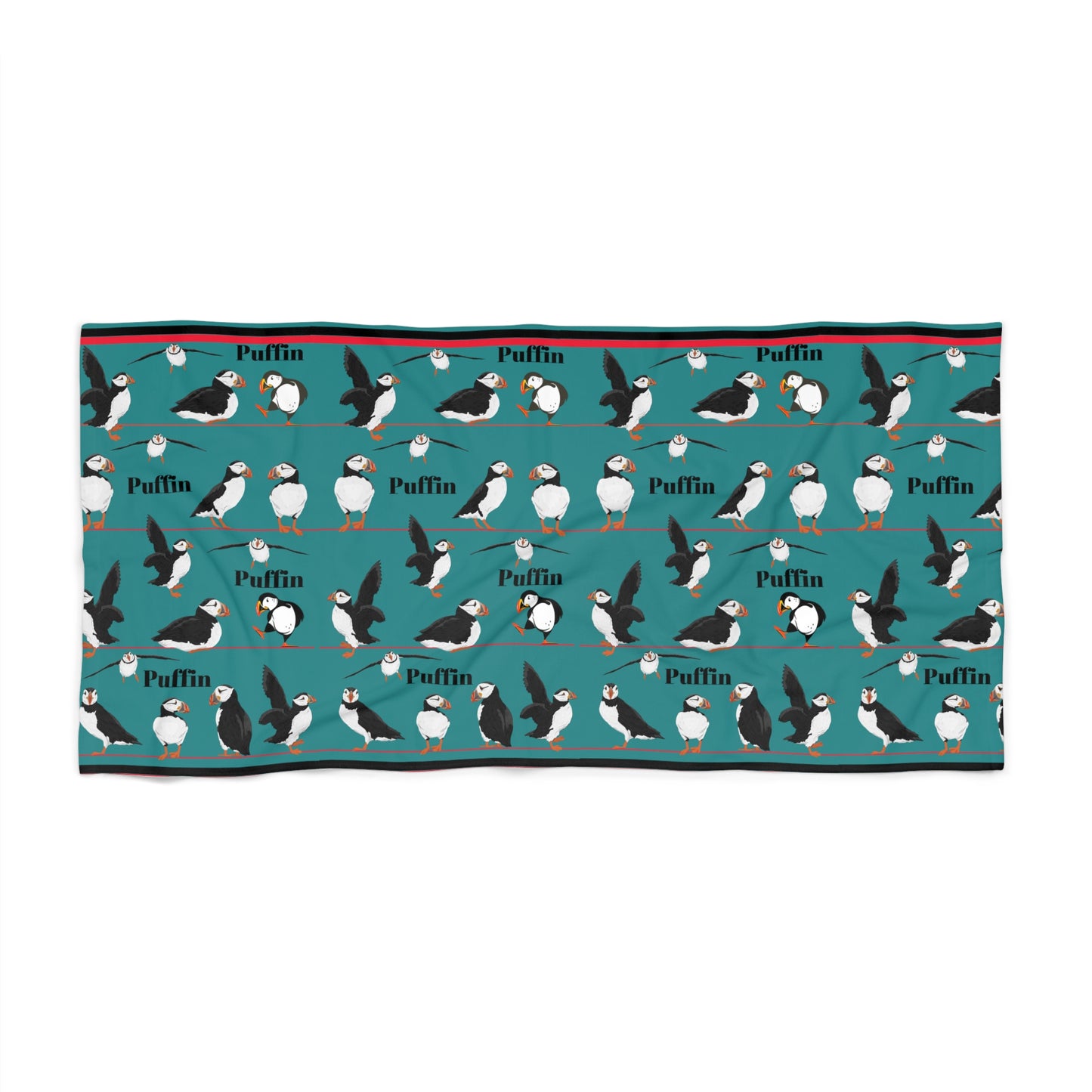 Puffin Beach Towel High Quality 2 Sizes