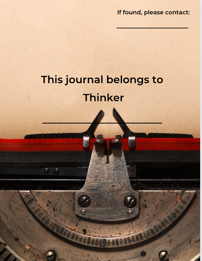 Journal of a Thinker: Strategic / Observant / Inquisitive Atlas Wanderlust