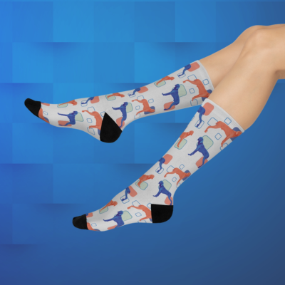 Weimaraner Socks Weim Unisex Adult Stretchy Mid Calf Original