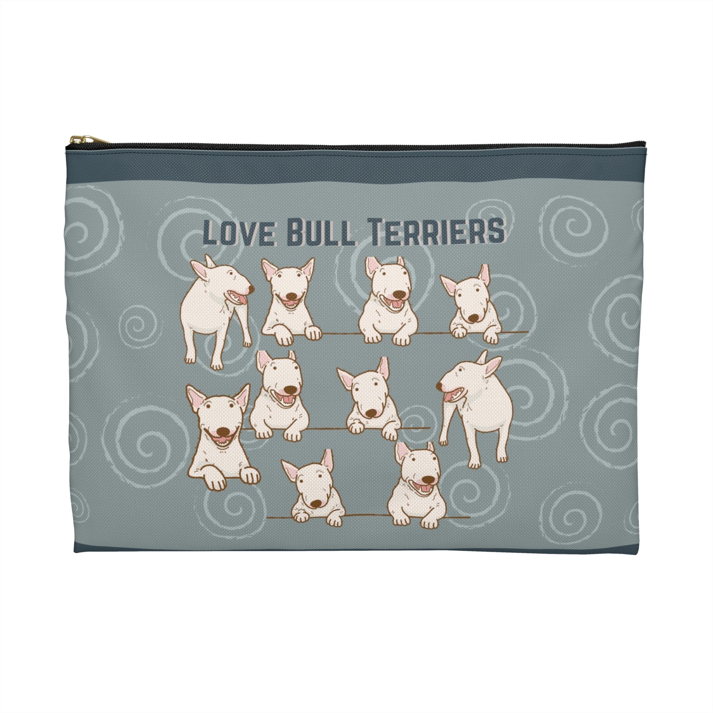 Bull Terrier Accessory Travel Pouch, Bully All-Purpose Bag