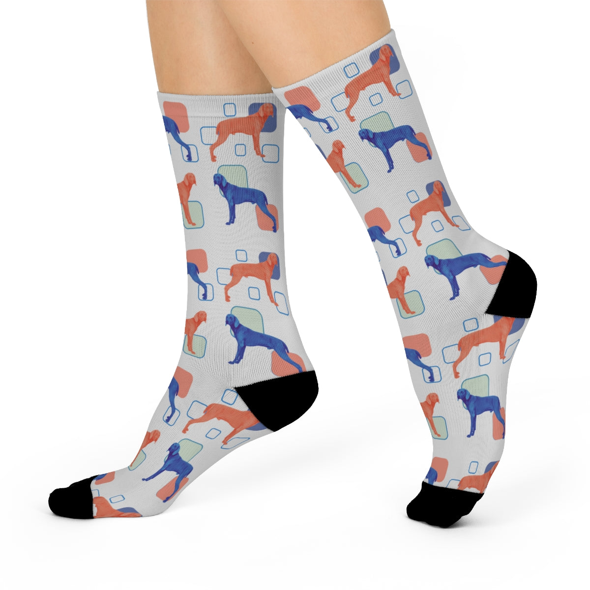 Weimaraner Crew Socks! Weime socks with a pop-art design, colorful, fun! great gift! - The Dapper Dogg