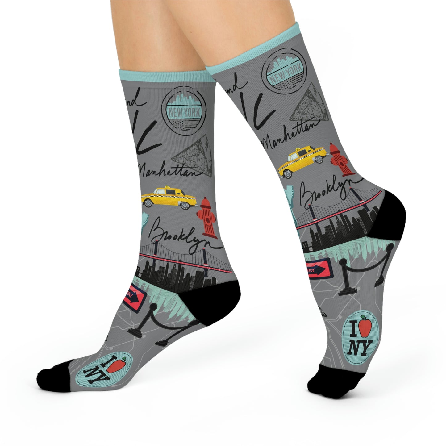 NYC Socks, Aqua