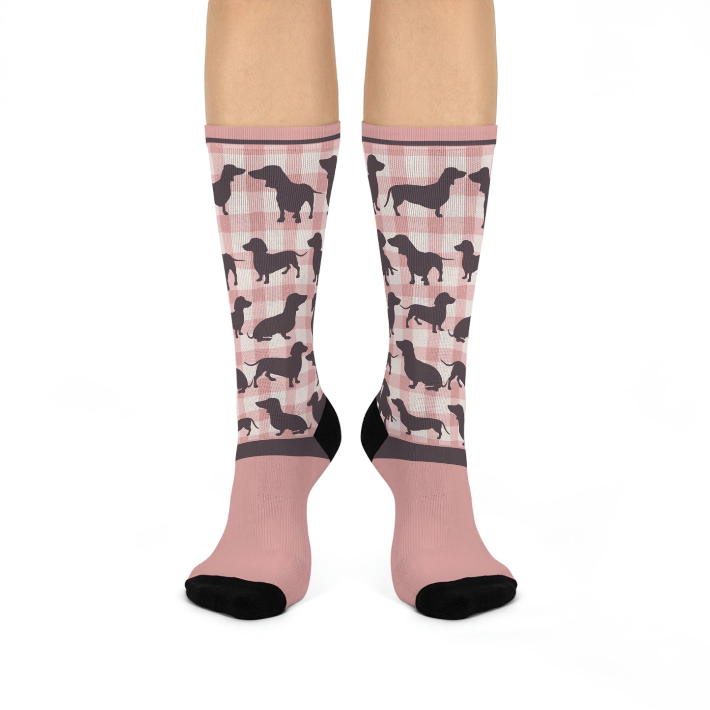 Dachshund Socks, Gingham