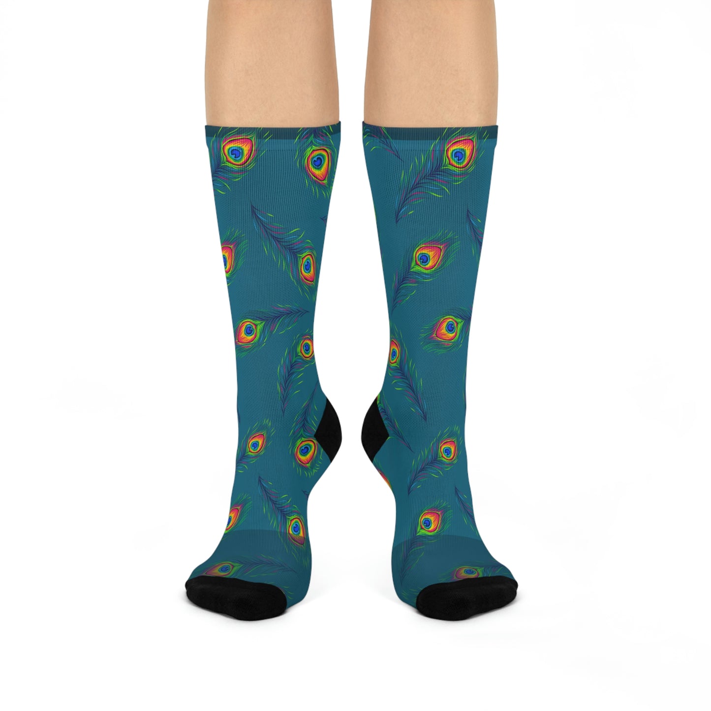 Peacock Socks, Paisley