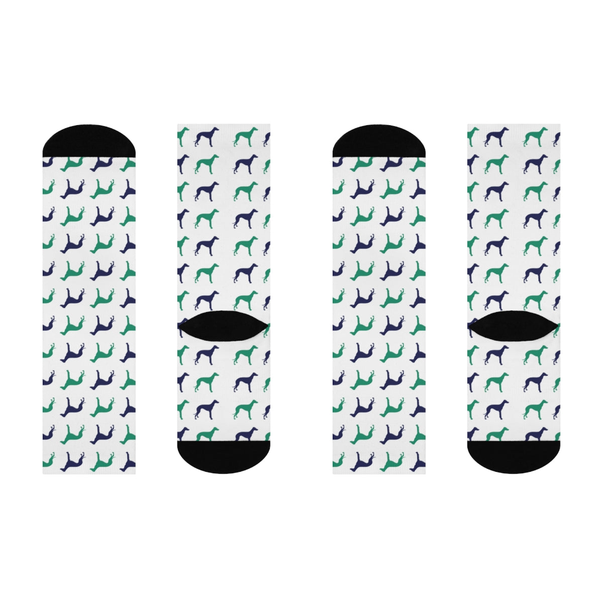 Greyhound Crew Socks! Greyt dogs all! Whippets and Italian Greyhounds - The Dapper Dogg