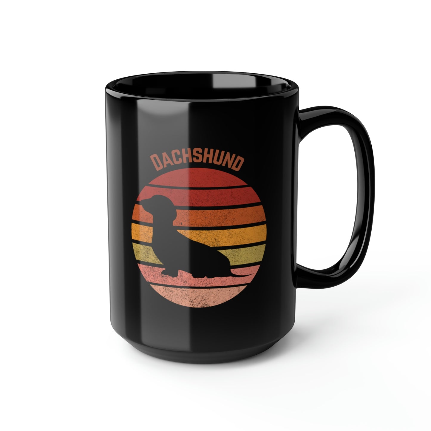 Dachshund Mug, Retro