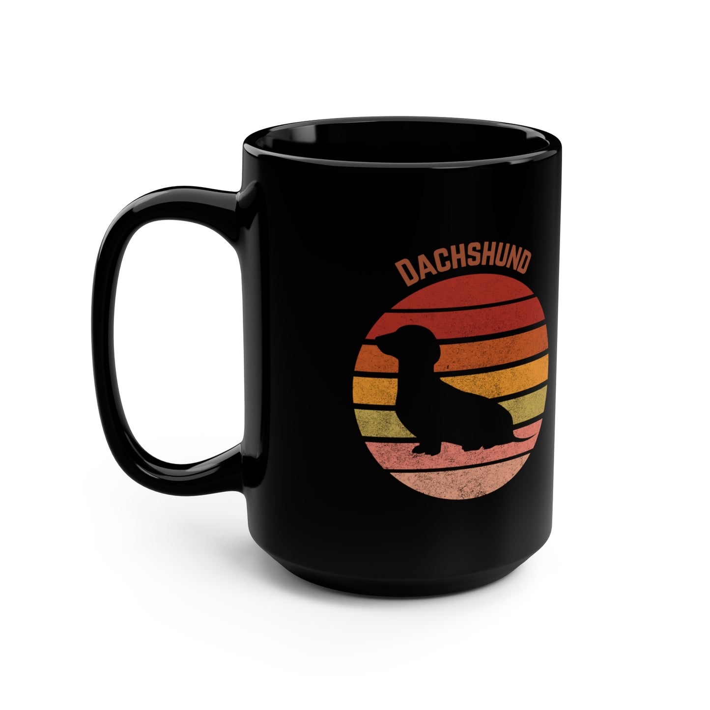 Dachshund Mug, Retro