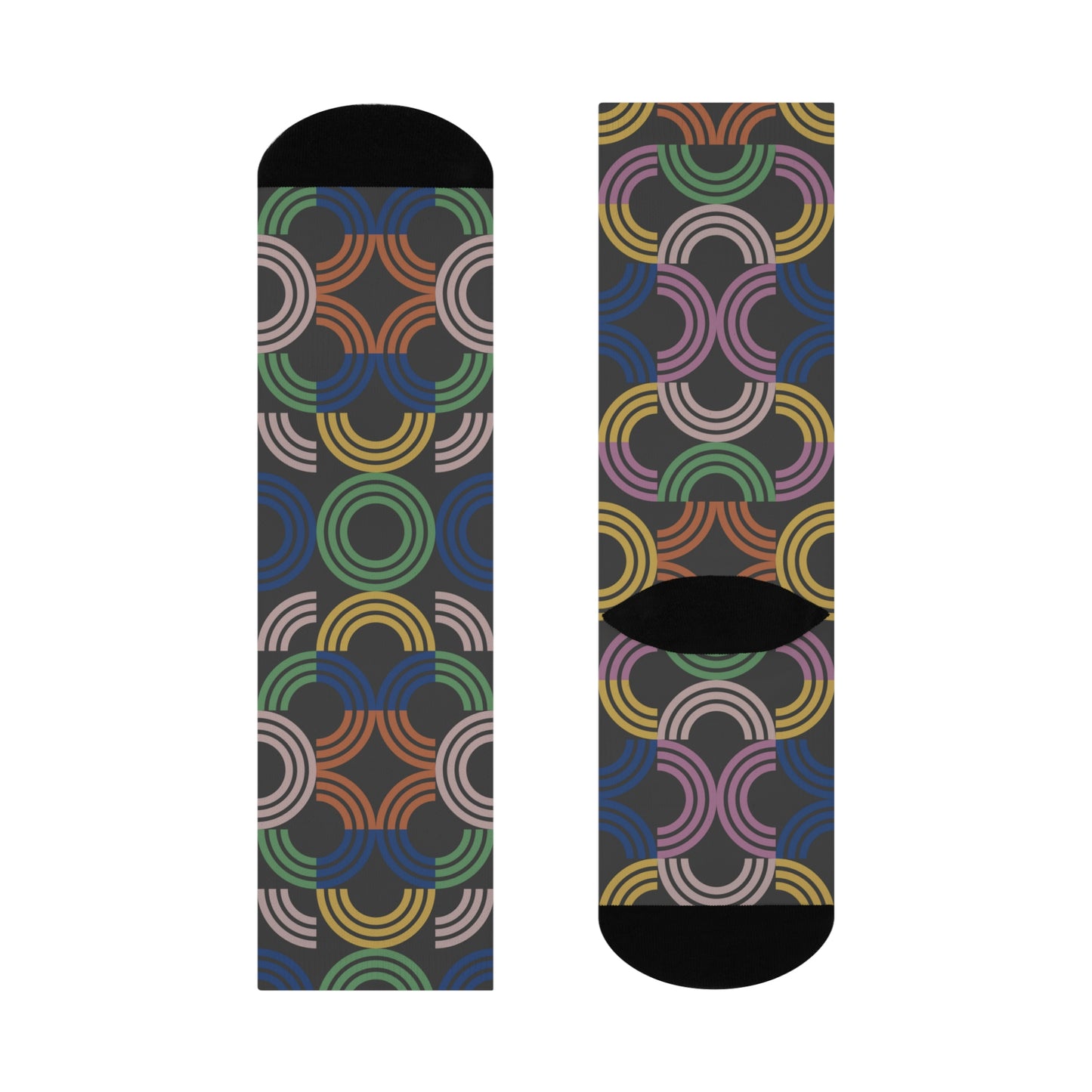 Colorful Retro Socks! Unisex Vintage