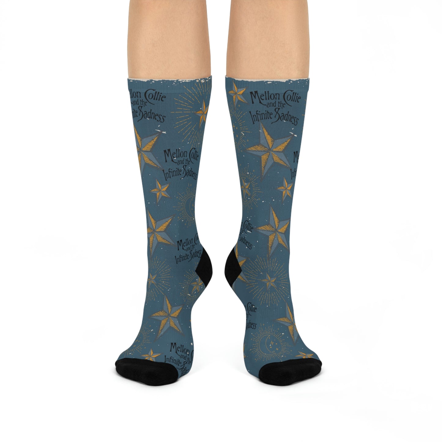 Smashing Pumpkins Socks Mellon Collie Unisex Adult Stretchy Mid Calf Original