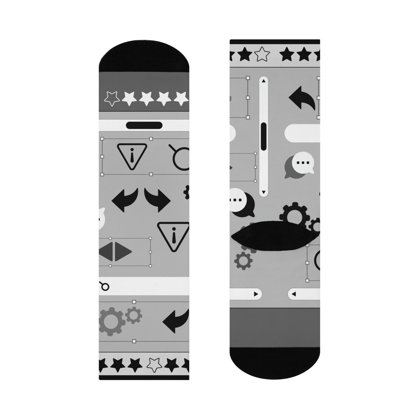 User Experience (UX) Socks Components Unisex Adult Stretchy Mid Calf Original