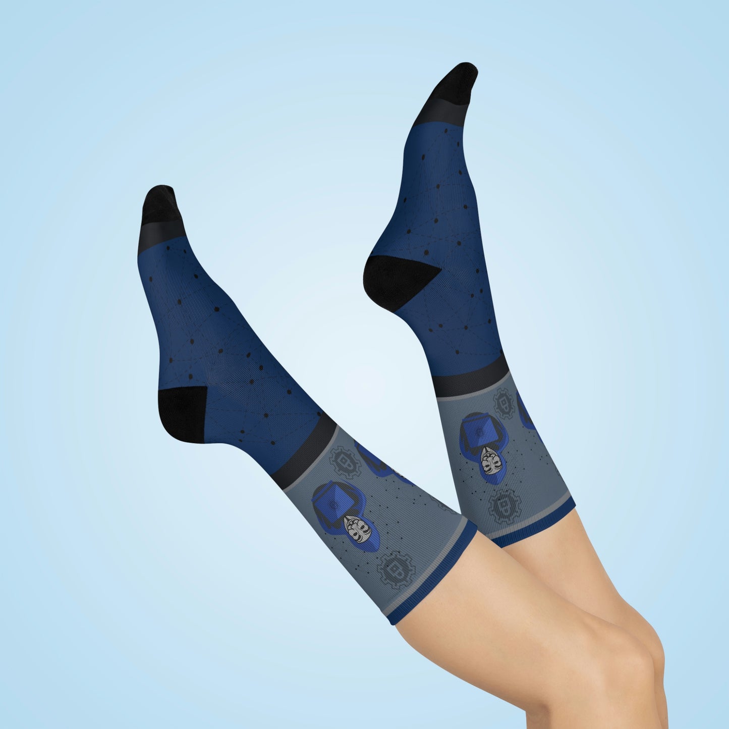 Hacker Socks Cyber Attack Unisex Adult Stretchy Mid Calf Original