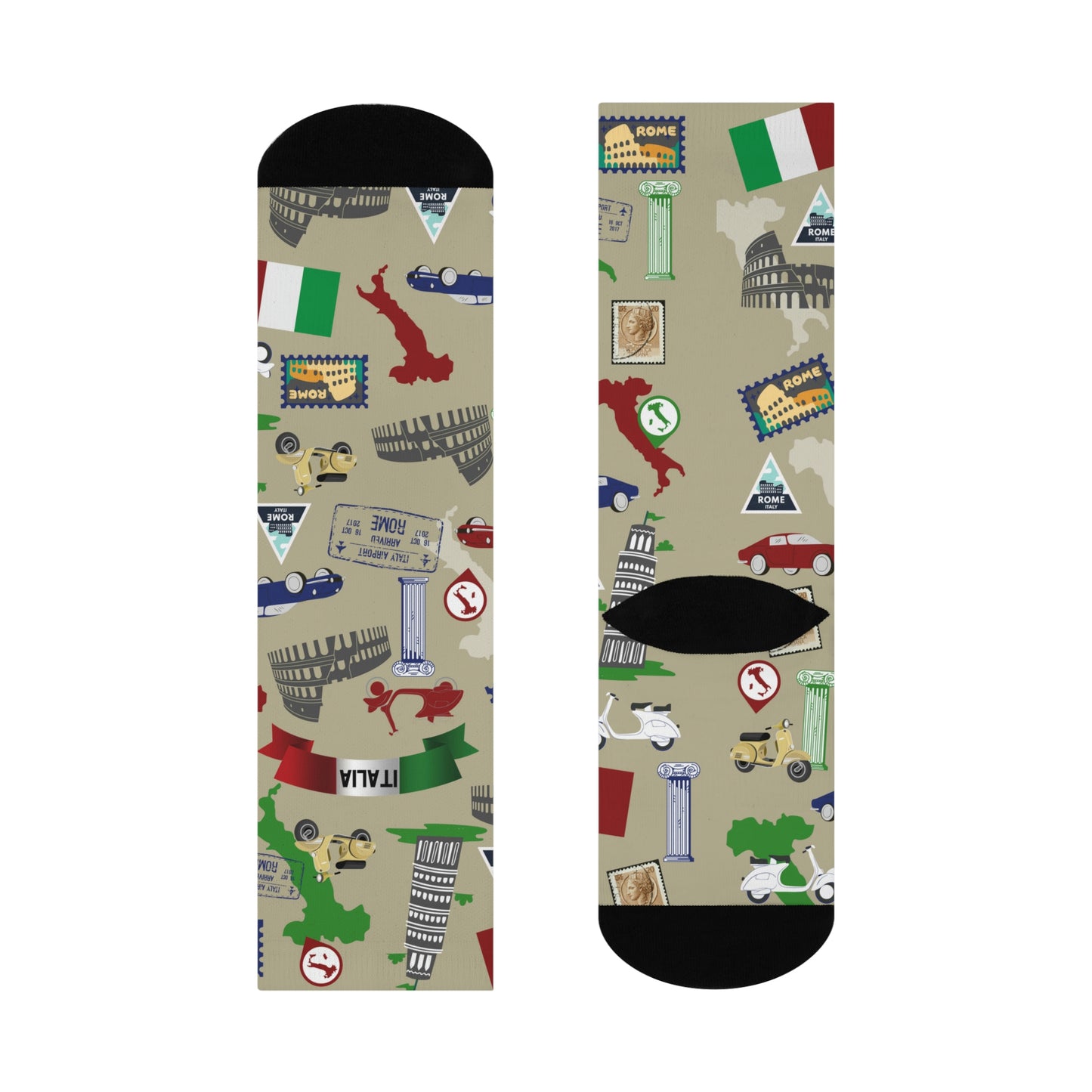 Italy Socks Italia Unisex Adult Stretchy Mid Calf Original