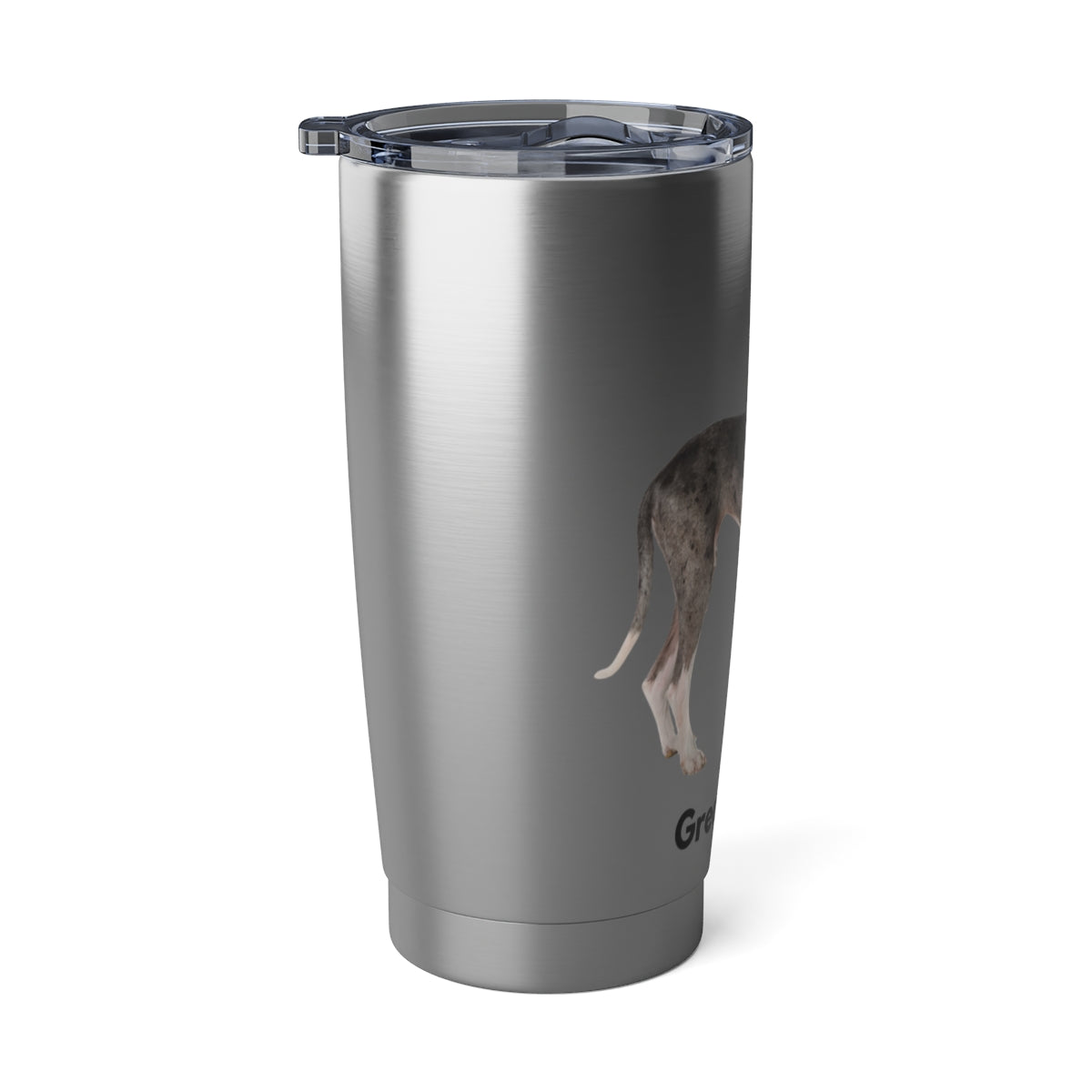 Great Dane 20 oz tumbler, stainless steel, practical drink carrier, fits in car drink holder - The Dapper Dogg