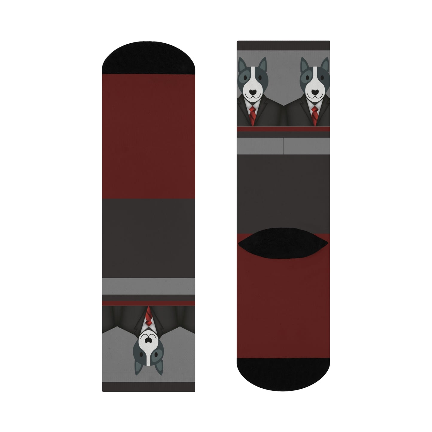 Bull Terrier Socks Well Suited Unisex Adult Stretchy Mid Calf Original