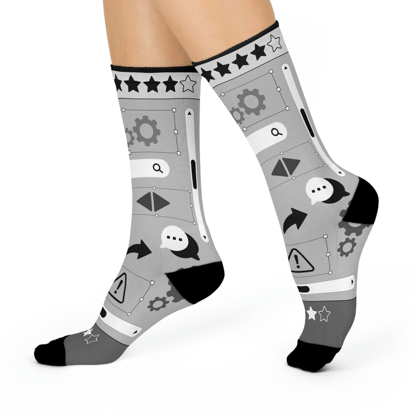 User Experience (UX) Socks Components Unisex Adult Stretchy Mid Calf Original