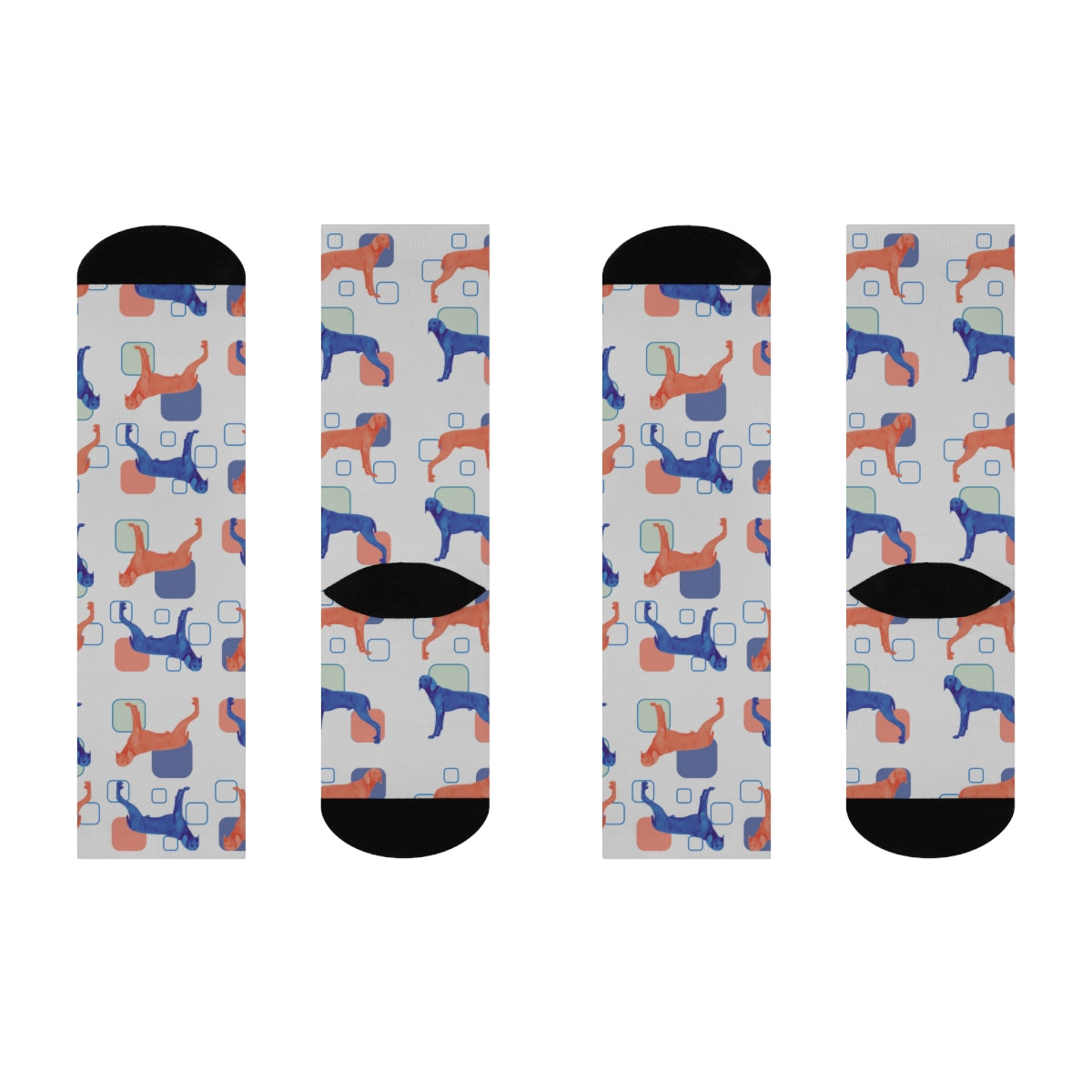 Weimaraner Crew Socks! Weime socks with a pop-art design, colorful, fun! great gift! - The Dapper Dogg