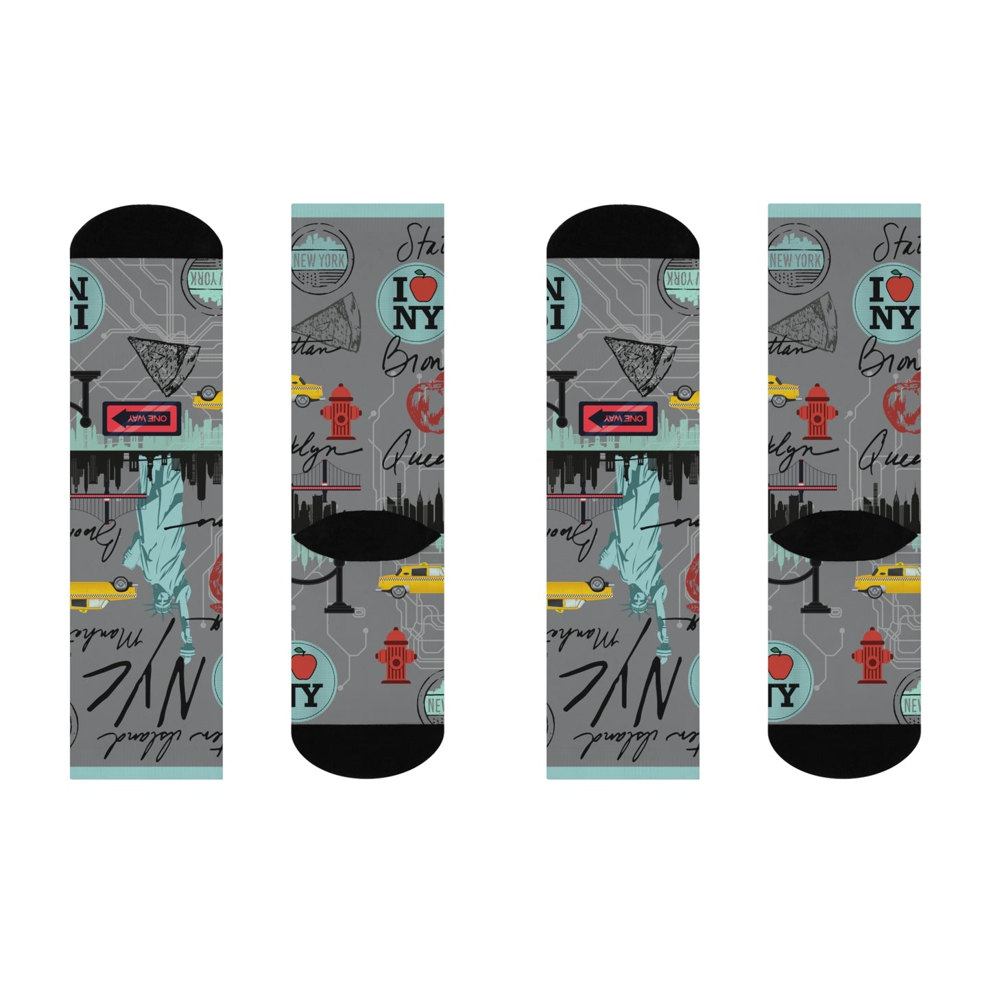 NYC Socks, Aqua