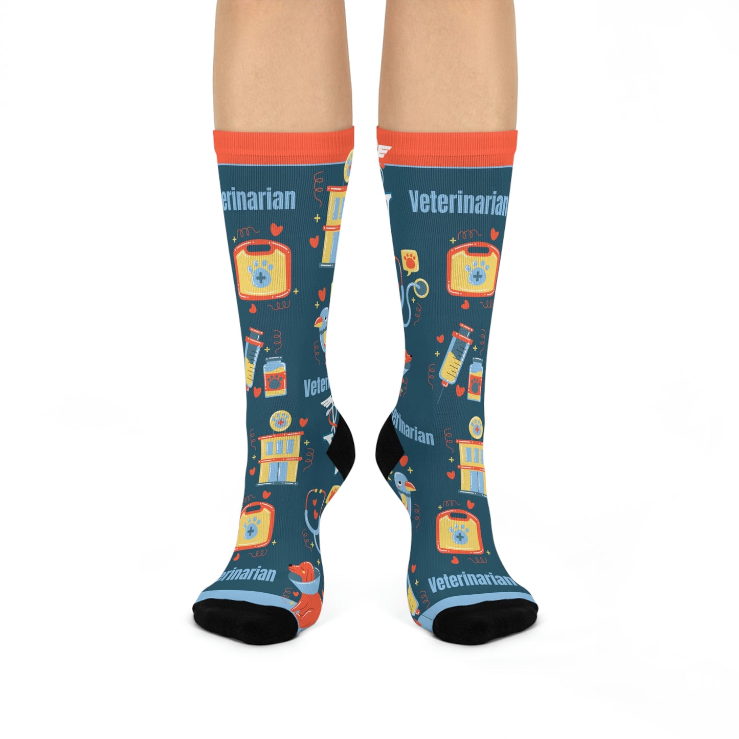 Veterinarian Socks Unisex Adult Stretchy Mid Calf Original