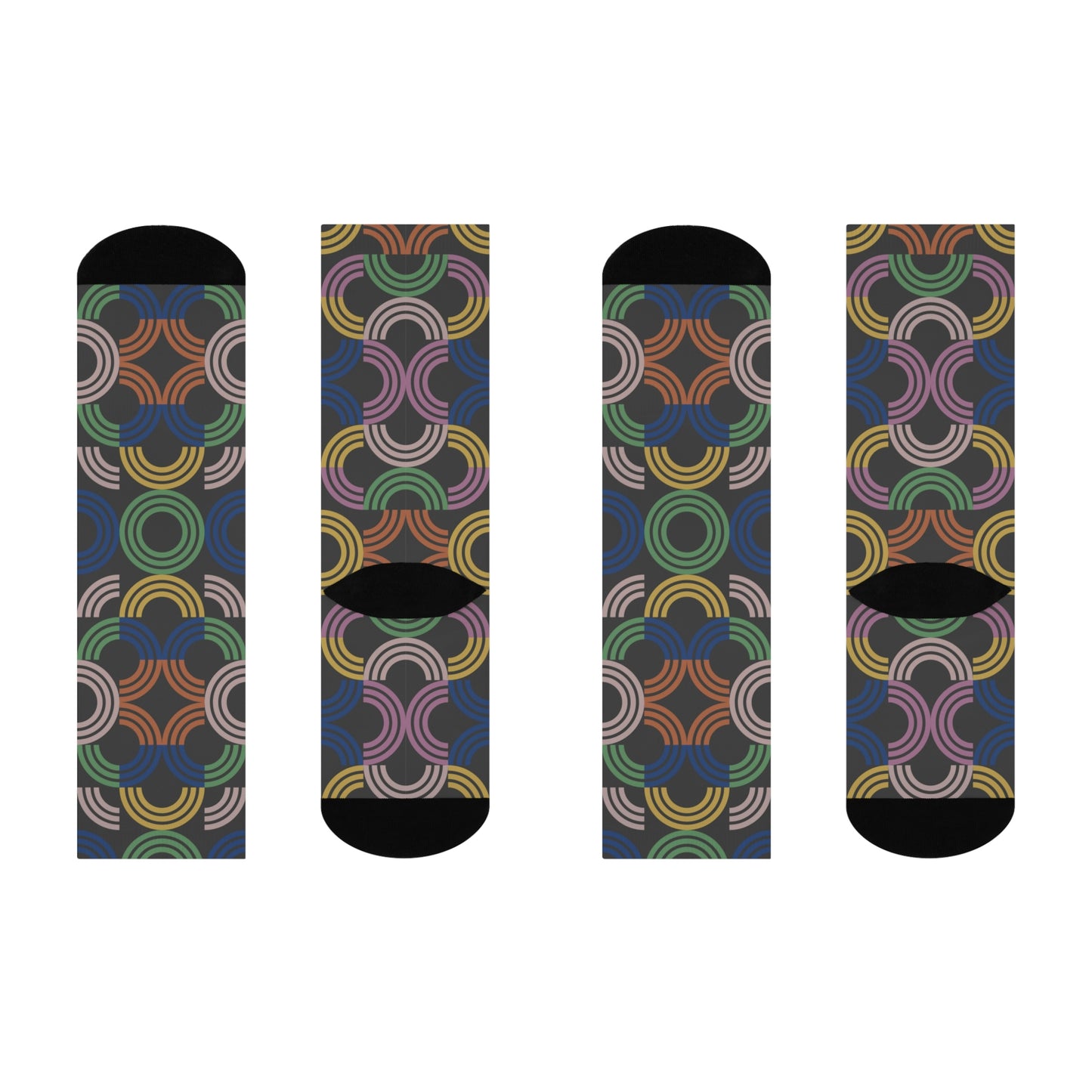 Colorful Retro Socks! Unisex Vintage