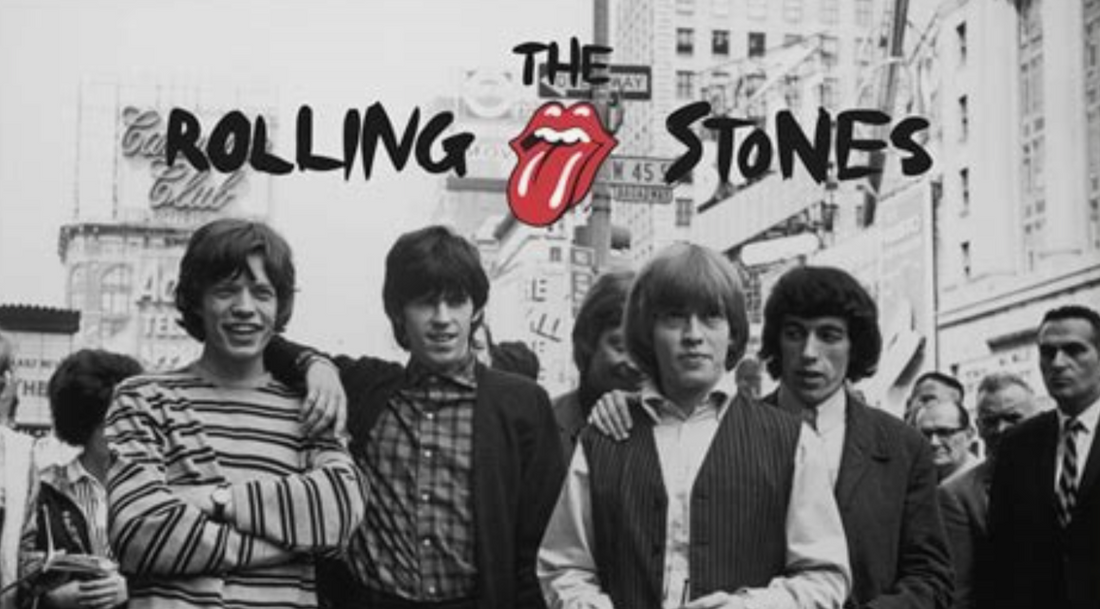 vintage photo of the rolling stones with original band members