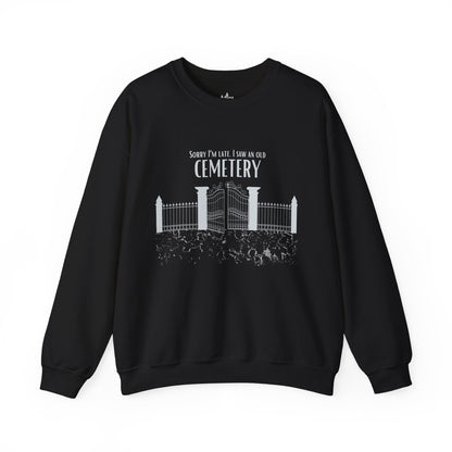 Cemetery Gate Sweatshirt Taphophile Black Unisex