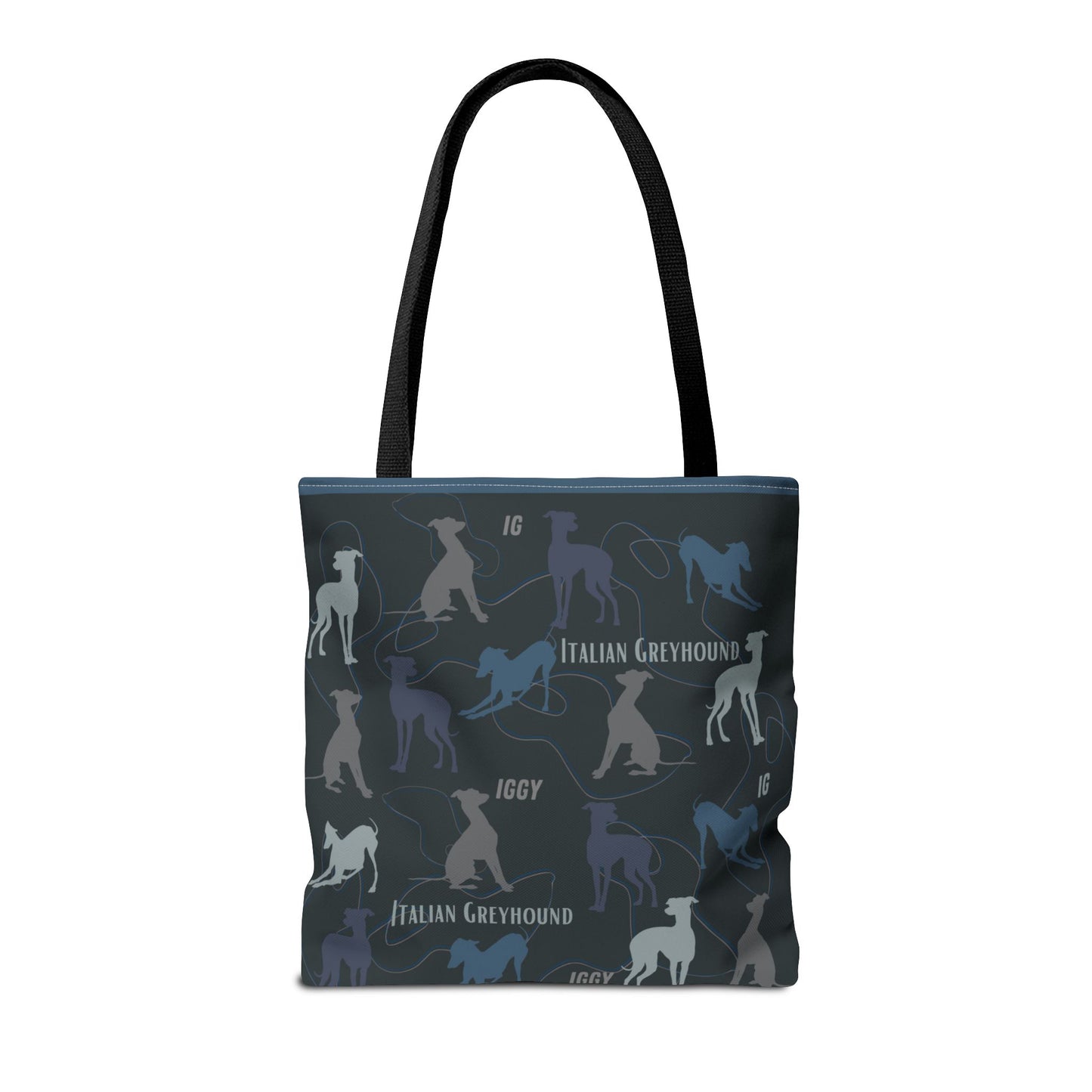 Italian Greyhound Iggy Tote Bag  Modern Design Original 3 Sizes