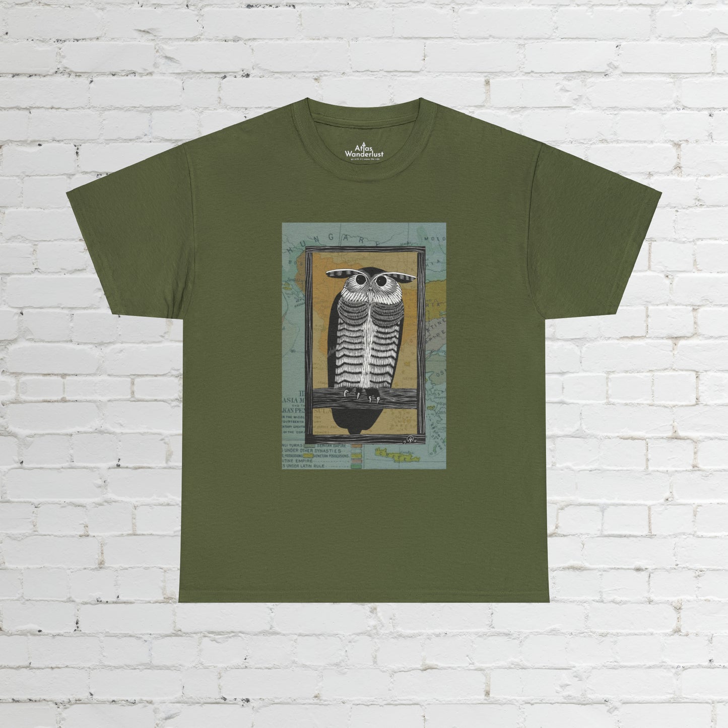 Owl Steampunk T-Shirt, Retro Owl Tee