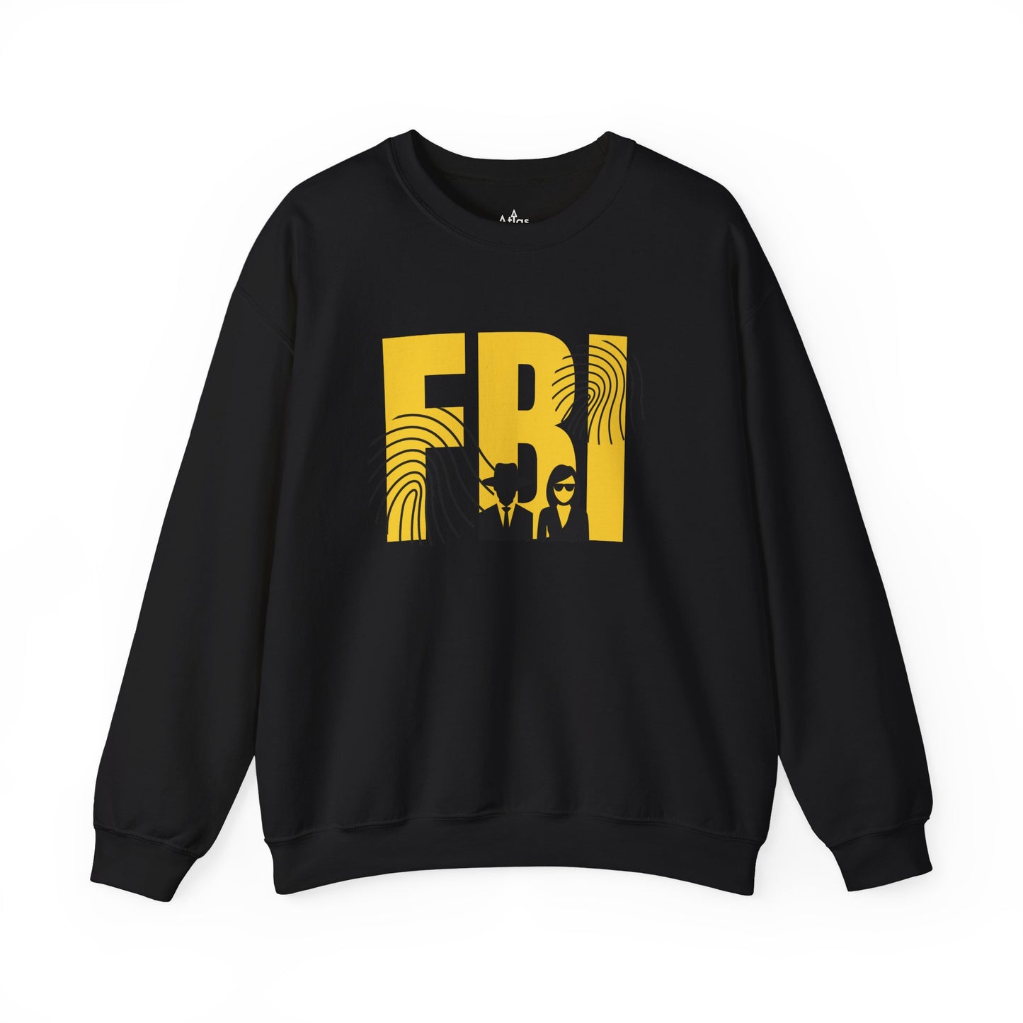 FBI Sweatshirt Agents Fingerprints Unisex Black