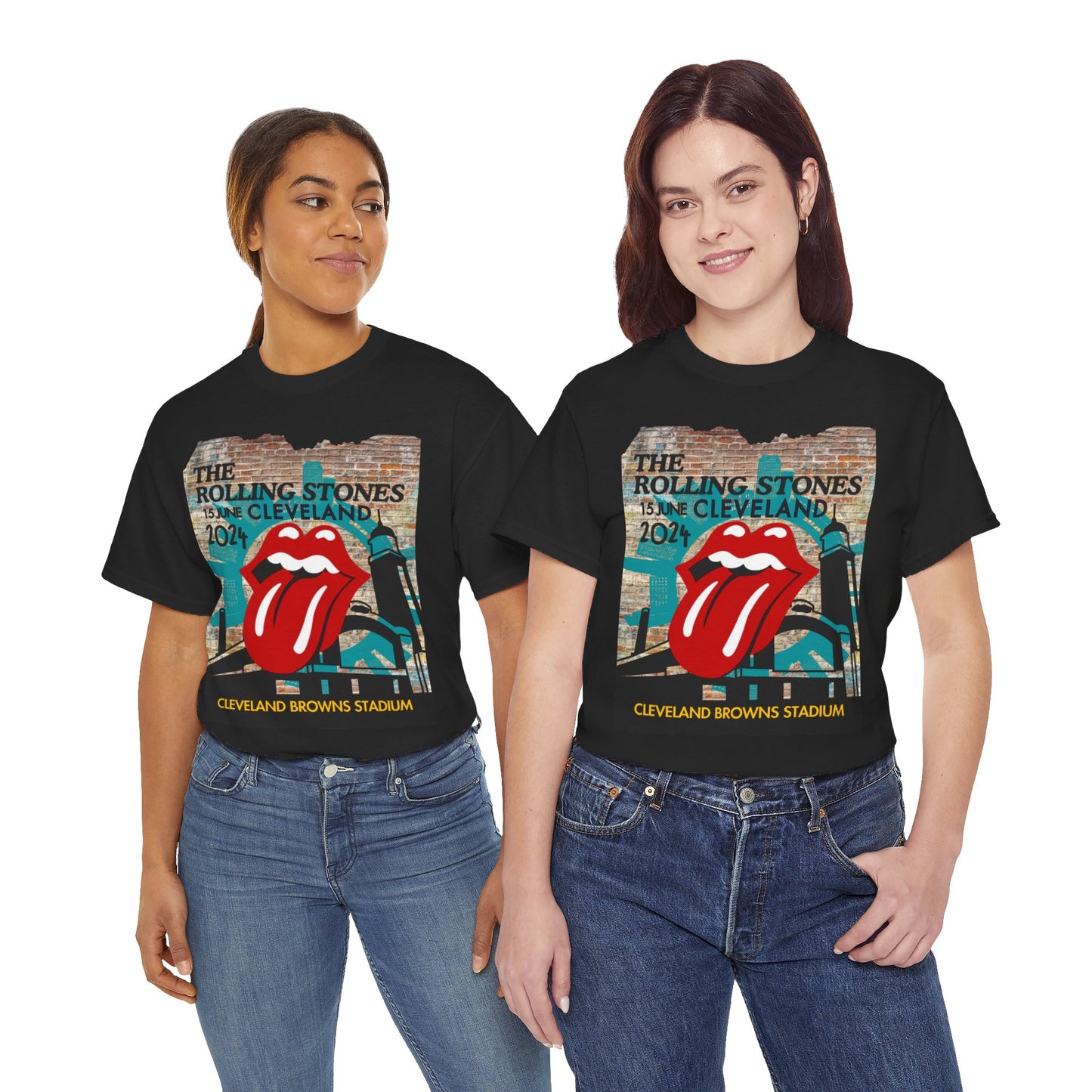 Rolling Stones T-Shirt Cleveland Concert Unisex Classic Fit