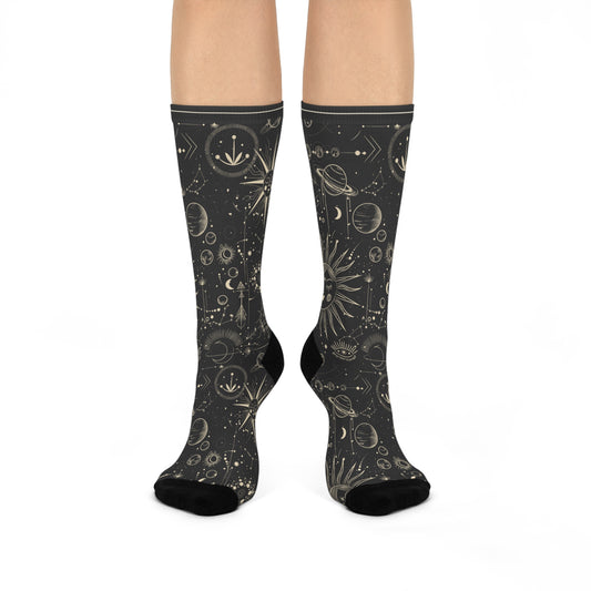 Celestial Socks Astrology Unisex Adult Stretchy Mid Calf Original