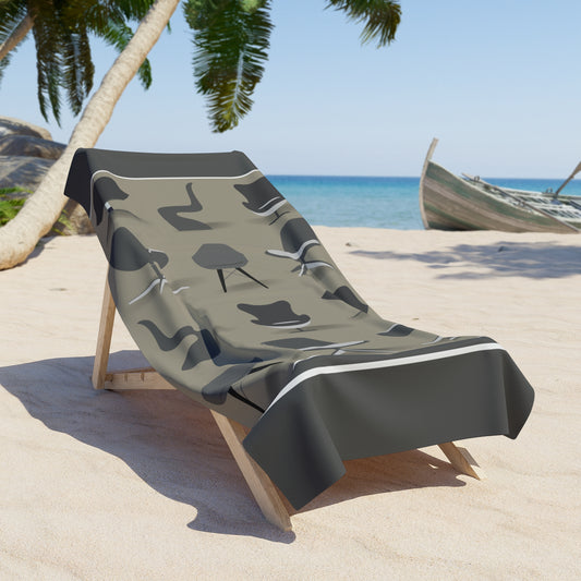 Mid Century Chair Beach Towel