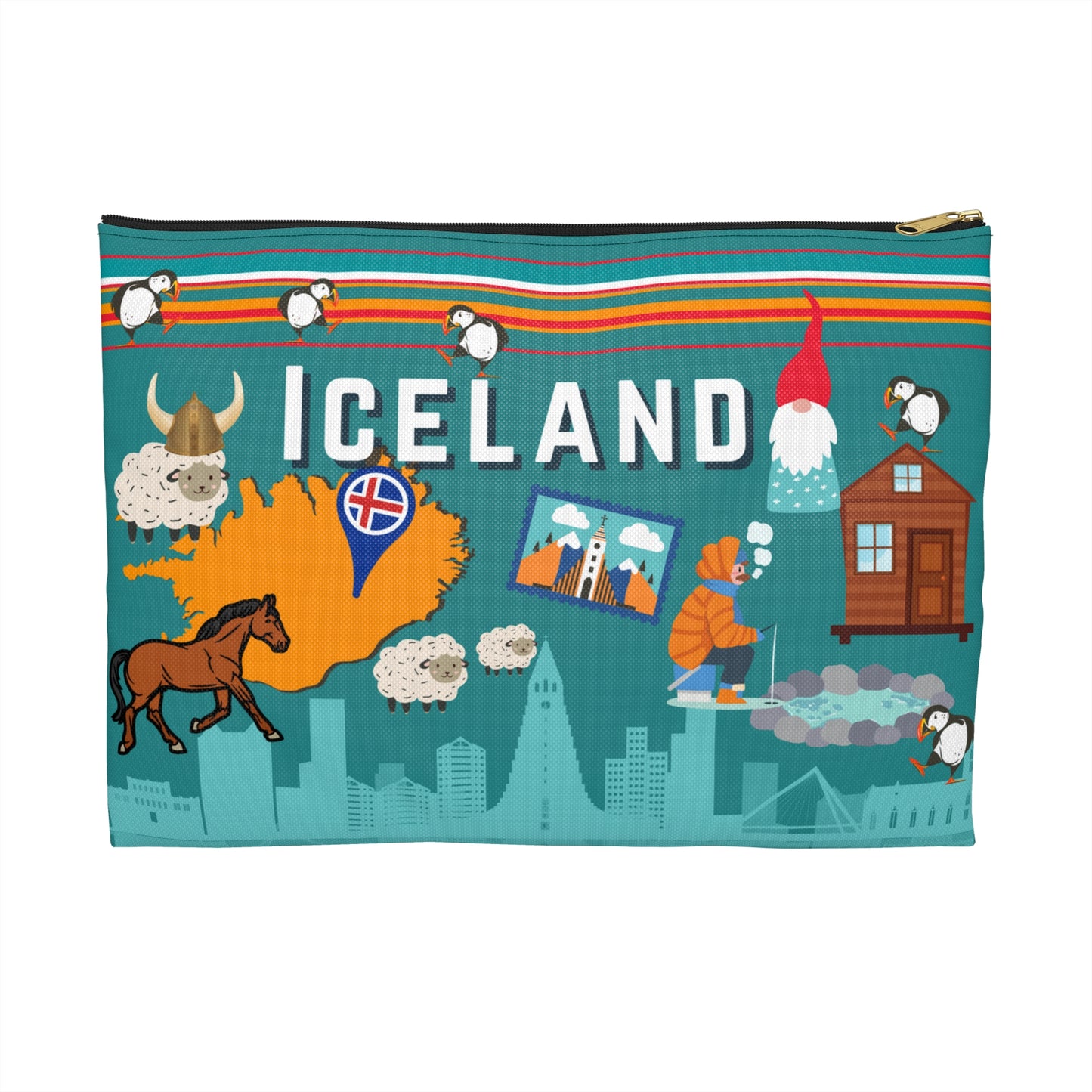 Iceland Accessory Pouch, Reykjavik Bag