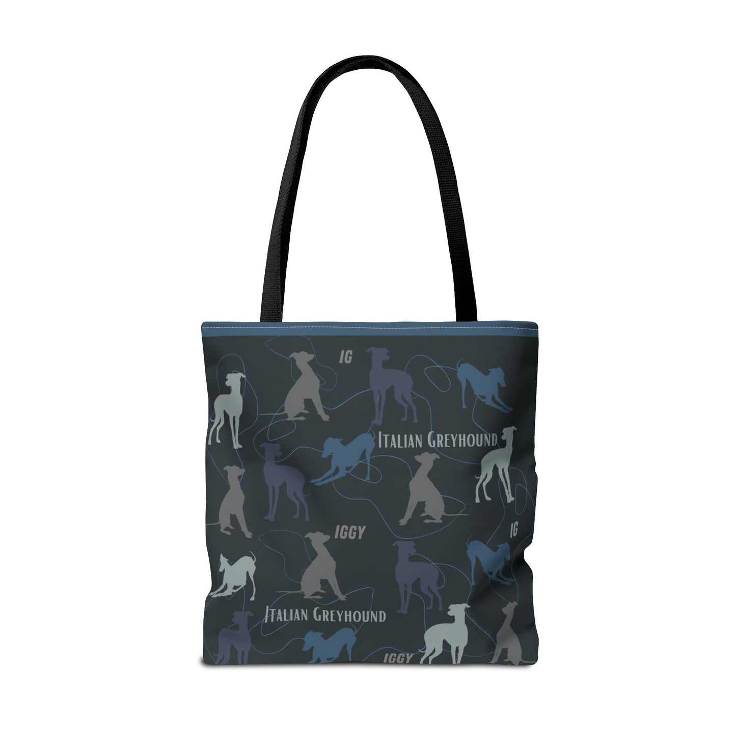 Italian Greyhound Iggy Tote Bag  Modern Design Original 3 Sizes